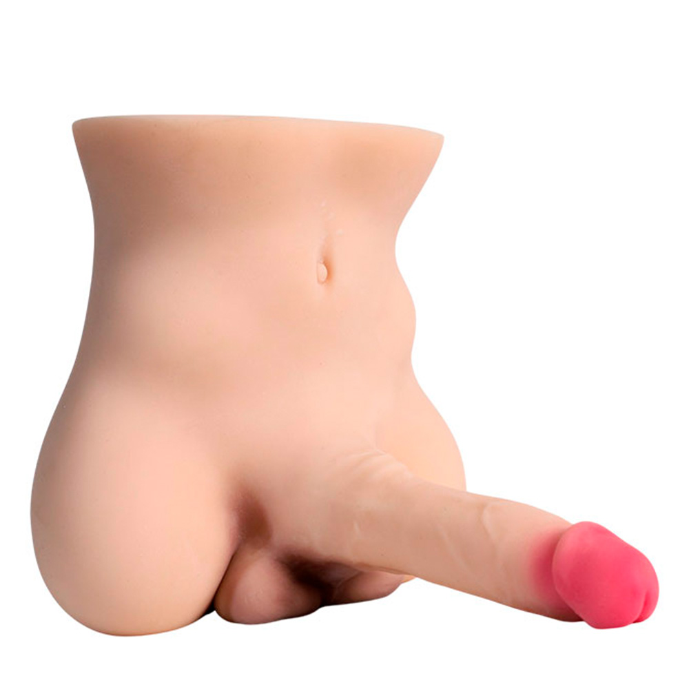 Masturbador Formato Masculino com Pênis Realístico, Ânus e Escroto - Imagem 33