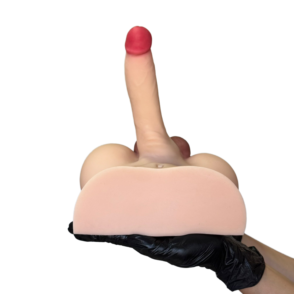 Masturbador Formato Masculino com Pênis Realístico, Ânus e Escroto - Imagem 14