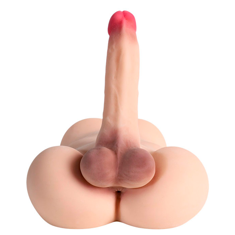 Masturbador Formato Masculino com Pênis Realístico, Ânus e Escroto - Imagem 28