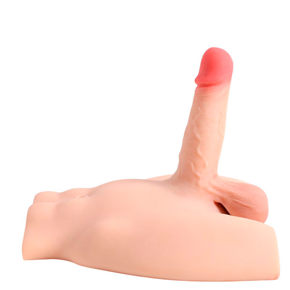 Masturbador Meio Corpo Masculino com Pênis Realístico, Ânus e Escroto - Imagem 29