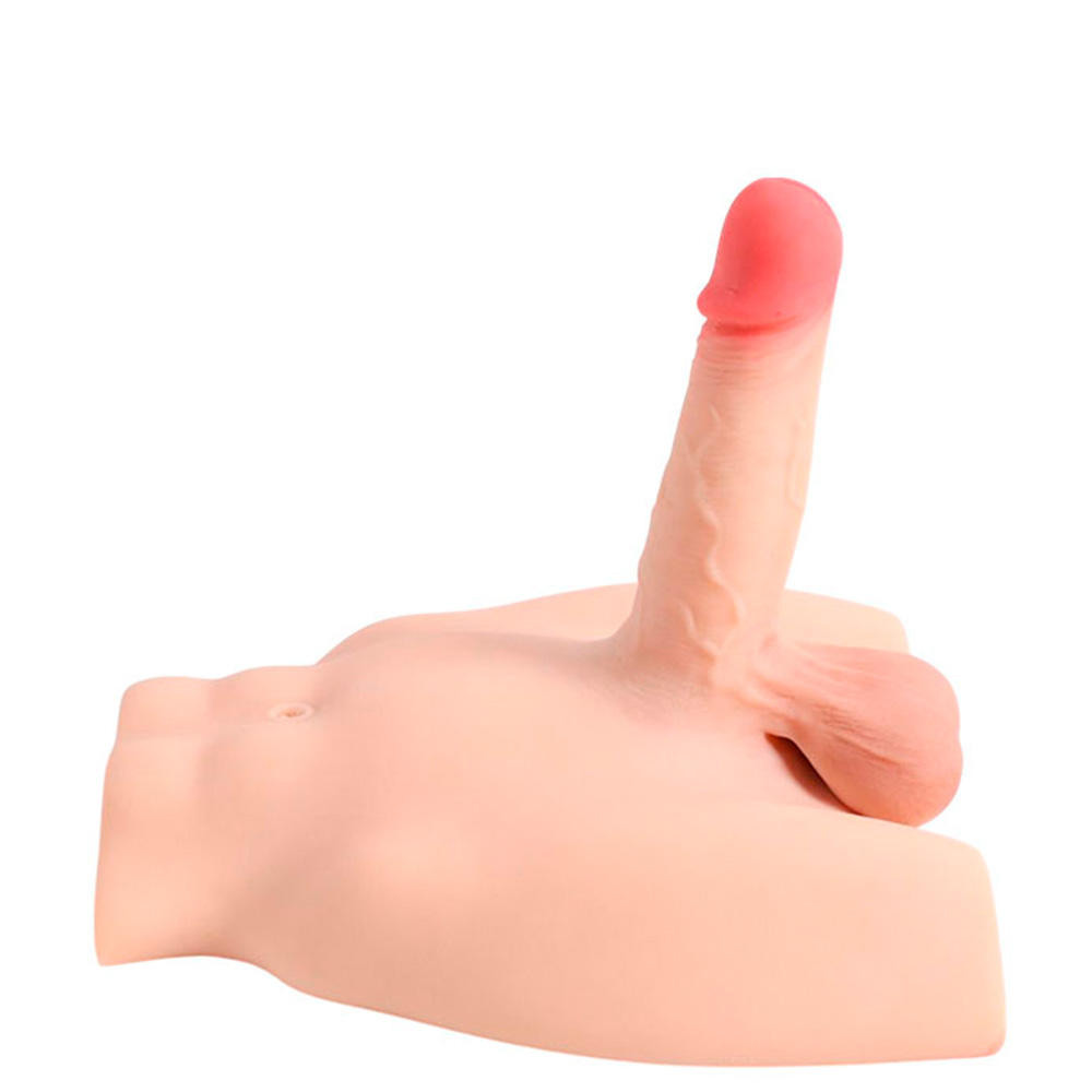 Masturbador Meio Corpo Masculino com Pênis Realístico, Ânus e Escroto - Imagem 31