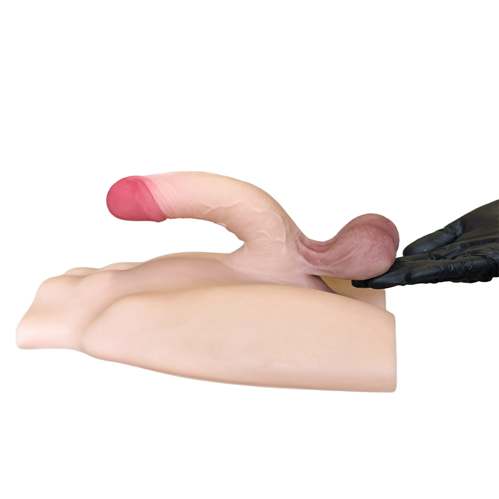 Masturbador Meio Corpo Masculino com Pênis Realístico, Ânus e Escroto - Imagem 13