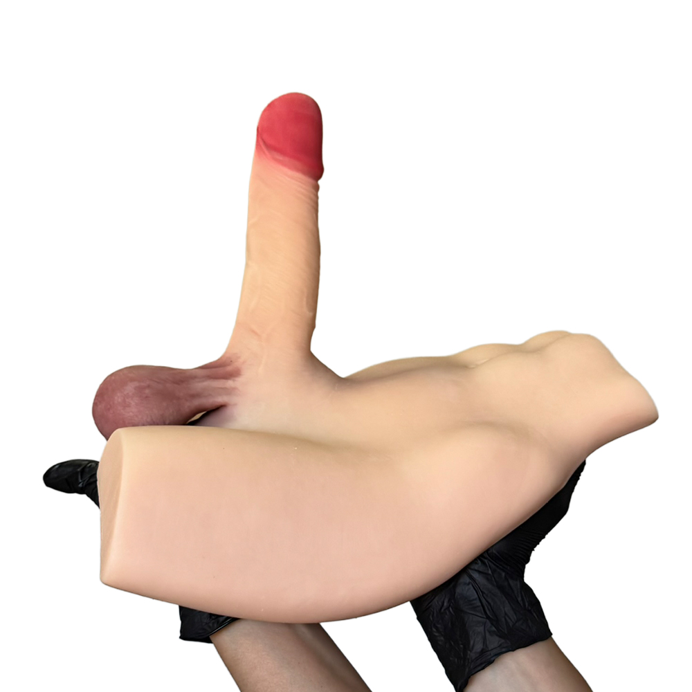 Masturbador Meio Corpo Masculino com Pênis Realístico, Ânus e Escroto - Imagem 21