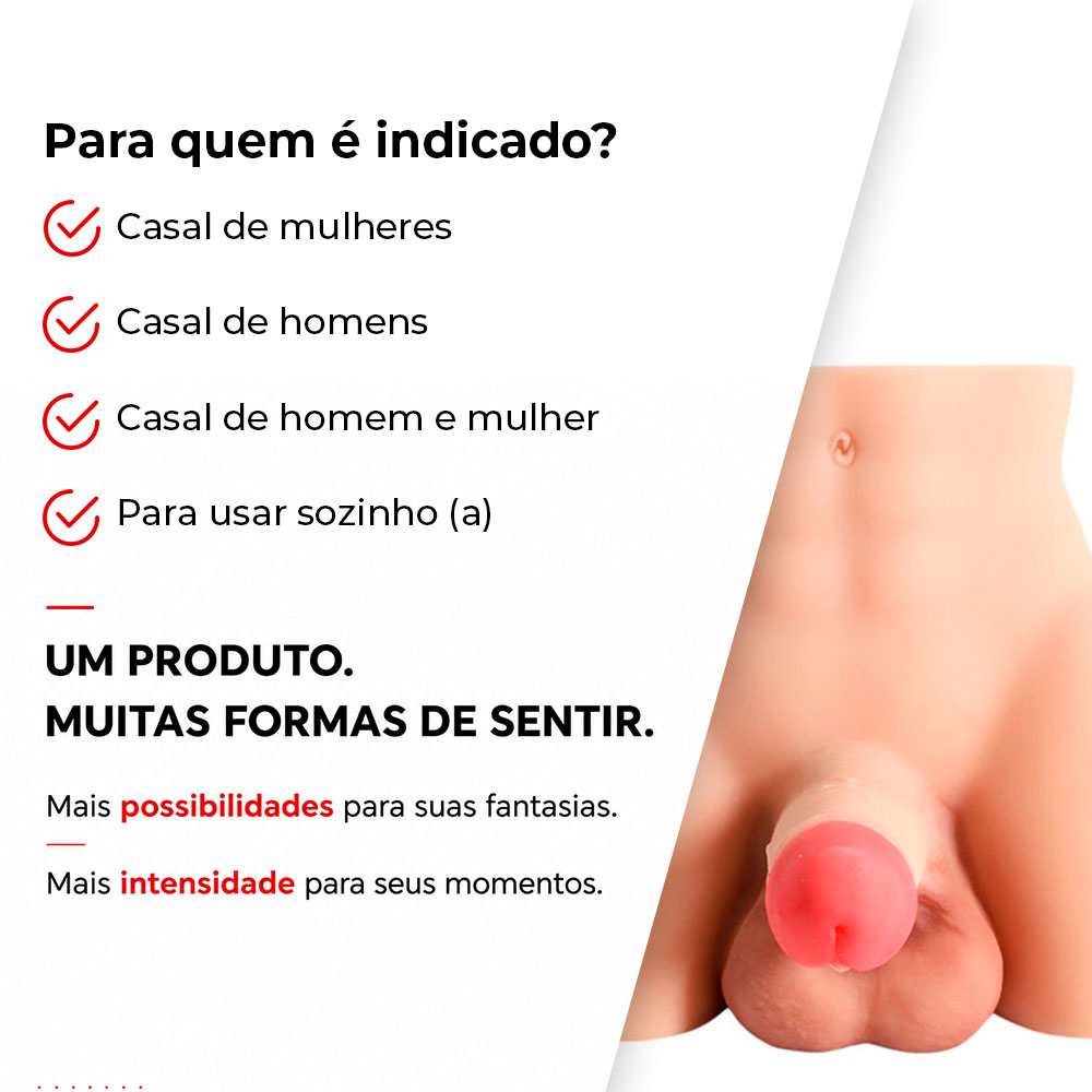 Masturbador Bumbum Masculino com Pênis Realístico, Ânus e Escroto - Imagem 7
