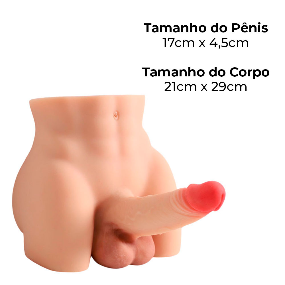 Masturbador Bumbum Masculino com Pênis Realístico, Ânus e Escroto - Imagem 3