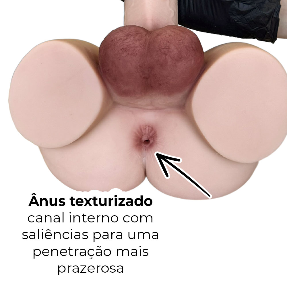 Masturbador Bumbum Masculino com Pênis Realístico, Ânus e Escroto - Imagem 8