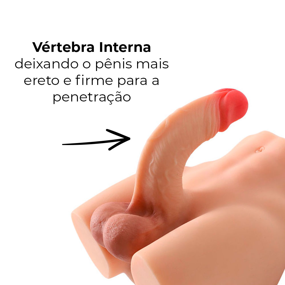 Masturbador Bumbum Masculino com Pênis Realístico, Ânus e Escroto - Imagem 5